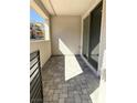 Cozy private outdoor patio features modern design and natural light at 11423 Ethereal Landing Ave, Las Vegas, NV 89138