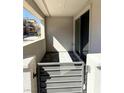 Private patio with sliding glass door, providing an outdoor living space at 11423 Ethereal Landing Ave, Las Vegas, NV 89138