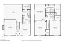 Detailed floor plan showcasing the layout of the two-story home at 513 Rafkin Pl, Henderson, NV 89052