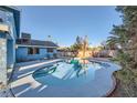 Backyard with pool, offering a refreshing escape and outdoor enjoyment at 3675 E Winner Dr, Las Vegas, NV 89120