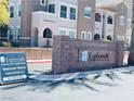 Esplanade Condos and Townhomes at 8777; community sign with welcome message at 8777 W Maule Ave # 2167, Las Vegas, NV 89148