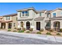 Attractive home with arched porch, pleasant landscaping, and a welcoming facade at 3732 Via Gennaro, Henderson, NV 89044