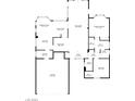 Detailed floor plan showcasing the layout of the home's rooms and dimensions at 3112 Hayden Ct, Las Vegas, NV 89134