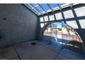 A spacious entrance area with an open wrought iron gate creating an inviting atmosphere at 6149 Vista Verde, Las Vegas, NV 89146