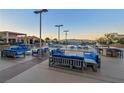 Luxury outdoor pool area with comfortable lounge seating and beautiful views at 200 W Sahara Ave # 1711, Las Vegas, NV 89102