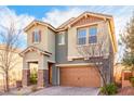 Inviting two-story home with a stone-accented entry, perfect for a growing Gathering in a friendly neighborhood at 2149 Morro Vista Dr, Las Vegas, NV 89135