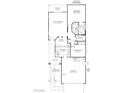 Detailed floorplan showcasing layout of bedrooms, bathrooms, kitchen, living spaces, garage, and porch at 2201 Tiger Links Dr, Henderson, NV 89012