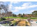 Expansive backyard view overlooking the golf course, a relaxing outdoor space with a fenced-in pool area at 2967 Pinehurst Dr, Las Vegas, NV 89109