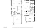 Layout showcasing first and second floor, detailing room dimensions and layout of the house at 7452 Wine Creek St, Las Vegas, NV 89139