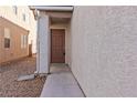 Exterior view of the home's front door, showing the entrance and surrounding facade at 7452 Wine Creek St, Las Vegas, NV 89139