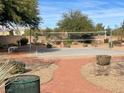 Outdoor community volleyball court area surrounded by desert landscaping and community walking path at 37 Buffalo Gap Ct, North Las Vegas, NV 89084