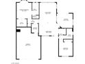 Detailed floor plan showcasing the layout of the home, including room dimensions at 10320 Bent Brook Pl, Las Vegas, NV 89134