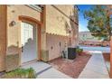 Charming entryway featuring a secure white door with decorative features at 4020 Smokey Fog Ave # 201, North Las Vegas, NV 89081