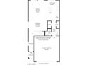 First floor layout featuring a spacious kitchen, great room, casual dining area, and a convenient 2-car garage at 8166 Rockflower St, Las Vegas, NV 89113