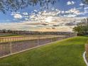Beautiful green backyard with golf course view at 5 Mountain Cove Ct, Henderson, NV 89052