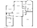 Detailed floor plan showcasing the layout of the home, including the bedrooms, bathrooms, and living spaces at 10401 Sea Palms Ave, Las Vegas, NV 89134