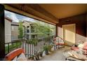 Cozy outdoor patio featuring comfortable seating and scenic neighborhood views at 8324 W Charleston Blvd # 2053, Las Vegas, NV 89117