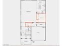 The spacious floorplan features a guest bedroom, full bath and garage entry on the first floor at 2629 Monte Cevedale St, Henderson, NV 89044