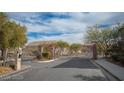 Gated entrance to the community with a secure access point at 1066 Slate Crossing Ln # 3, Henderson, NV 89002
