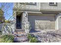 Close up of the front door of this charming house at 909 Cirrus Cloud Ave, Las Vegas, NV 89138