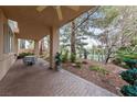 Large backyard with a covered patio and ample space for outdoor living at 10 Staghorn St, Henderson, NV 89012
