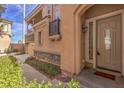Inviting front entrance with well-maintained landscaping and a welcome mat at 11178 Corsica Mist Ave, Las Vegas, NV 89135