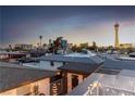 Rooftop cityscape view showcasing the Stratosphere Tower and city skyline at 813 Bonita Ave, Las Vegas, NV 89104
