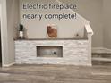 Nearly completed fireplace, ready for the addition of an electric insert at 2844 Alenga St, Henderson, NV 89044