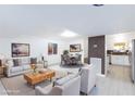 Bright, open-concept living and dining area with modern decor and lots of natural light at 3008 Lawndale St, Las Vegas, NV 89121