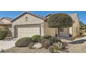 Charming single-story home with a well-manicured desert front yard and two-car garage at 7921 Fantail Dr, North Las Vegas, NV 89084