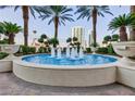 Relaxing water fountain surrounded by lush greenery and manicured landscaping at 2747 Paradise Rd # 1706, Las Vegas, NV 89109