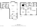 Detailed floor plan showcasing the layout of this two-story home at 3331 Cheltenham St, Las Vegas, NV 89129