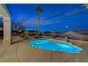 Backyard pool with spa and desert landscaping and covered patio for outdoor entertaining at 2820 Thunder Bay Ave, Henderson, NV 89052