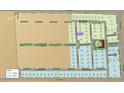 Community map showcasing lot sizes, street names, and amenities within the neighborhood at 5912 Topaz Ledge Ct, Las Vegas, NV 89131