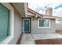 Inviting front entrance featuring a stylish door and landscaped surroundings at 3645 E Viking Rd, Las Vegas, NV 89121