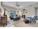 Comfortable living room with lots of decorations and natural light at 8000 Badura Ave # 1007, Las Vegas, NV 89113