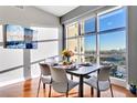 Bright dining area with a table set for four, offering views of the cityscape at 150 Las Vegas Blvd # 1711, Las Vegas, NV 89101