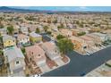 Expansive aerial view showcasing the neighborhood and the location of the property at 6429 Pronghorn Ridge Ave, Las Vegas, NV 89122