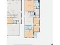 Floor plan showcasing the layout of the first and second floors, including the placement of rooms at 4588 Swimming Minnow Ave, Las Vegas, NV 89141