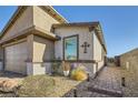Close up on front of home and landscaped walkway at 9698 Pacific Pine St, Las Vegas, NV 89143