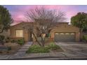 Inviting home with desert landscaping, covered entry, and a two-car garage at 12277 Bluebird Canyon Pl, Las Vegas, NV 89138