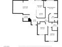 Detailed floor plan showcasing the layout of the home with dimensions of each room at 5406 Indigo Hills St, North Las Vegas, NV 89031