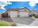 Spacious three-car garage provides ample parking and storage, enhancing the home's functionality at 3734 John Bailey St, Las Vegas, NV 89129