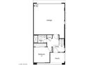 Detailed first-floor floorplan featuring a garage, bedroom, bathroom, entry, and porch layout at 9233 Soho Sky Ct, Las Vegas, NV 89148
