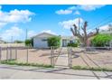 Charming single-story home with a chain link fence and desert landscaping at 2012 Wendell Ave, Las Vegas, NV 89101