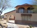 This home features a unique two story facade and covered entry way at 3127 Aloha Ave, Las Vegas, NV 89121