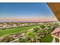 Expansive golf course view from the home, surrounded by lush greenery and mature trees at 2994 San Lorenzo Ct, Henderson, NV 89052