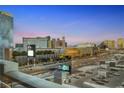 Stunning city view at dusk featuring the Las Vegas strip and surrounding buildings at 4471 Dean Martin Dr # 1207, Las Vegas, NV 89103