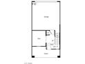 Detailed first floor plan featuring a garage, den, entry, and porch layout for convenient living at 9237 Soho Sky Ct, Las Vegas, NV 89148