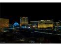 Stunning city views with the Treasure Island and The Palazzo Hotels visible at night at 2000 Fashion Show Dr # 2604, Las Vegas, NV 89109